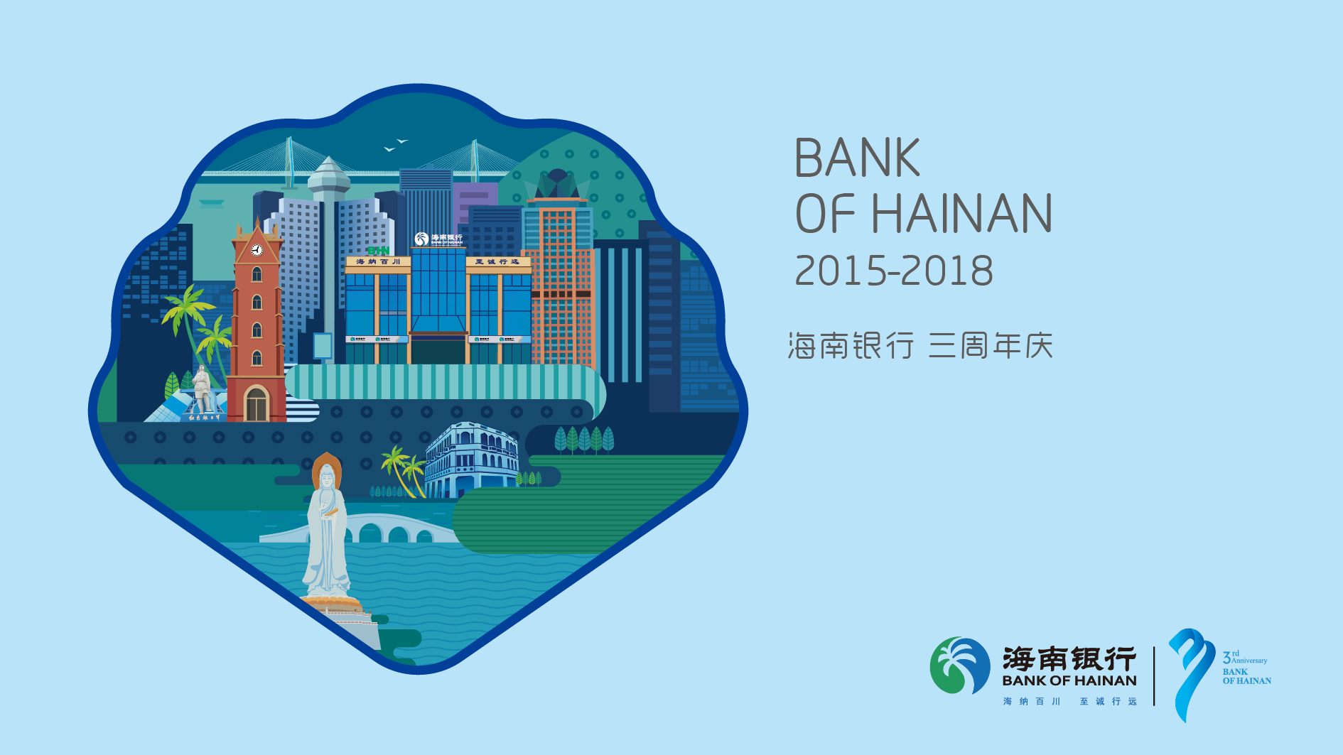 福建海南银行品牌形象宣传设计